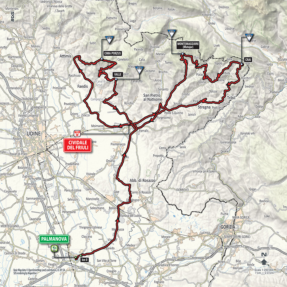 Tappa 13 PALMANOVA - CIVIDALE DEL FRIULI Giro d’Italia